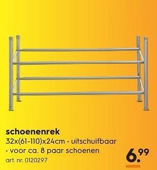 Aanbiedingen Schoenenrek - Sunware - Geldig van 15/08/2016 tot 24/08/2016 bij Blokker
