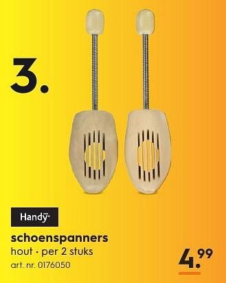 Aanbiedingen Schoenspanners - Handy - Geldig van 15/08/2016 tot 24/08/2016 bij Blokker