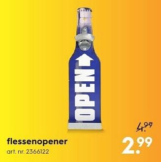 Aanbiedingen Flessenopener - Huismerk - Blokker - Geldig van 15/08/2016 tot 24/08/2016 bij Blokker