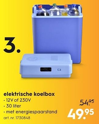 Aanbiedingen Elektrische koelbox - Huismerk - Blokker - Geldig van 15/08/2016 tot 24/08/2016 bij Blokker