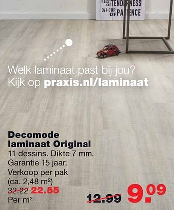 Aanbiedingen Decomode laminaat original - DecoMode - Geldig van 22/08/2016 tot 28/08/2016 bij Praxis