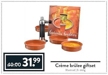 Aanbiedingen Crème brûlee giftset mastrad - Geldig van 19/08/2016 tot 01/09/2016 bij Cook & Co