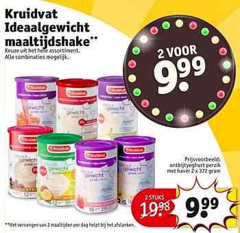 Aanbiedingen Ontbijtyoghurt perzik met haver - Huismerk - Kruidvat - Geldig van 23/08/2016 tot 28/08/2016 bij Kruidvat