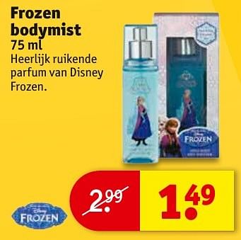 Aanbiedingen Frozen bodymist - Disney  Frozen - Geldig van 23/08/2016 tot 28/08/2016 bij Kruidvat