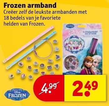 Aanbiedingen Frozen armband - Disney  Frozen - Geldig van 23/08/2016 tot 28/08/2016 bij Kruidvat
