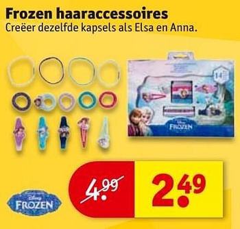 Aanbiedingen Frozen haaraccessoires - Disney  Frozen - Geldig van 23/08/2016 tot 28/08/2016 bij Kruidvat