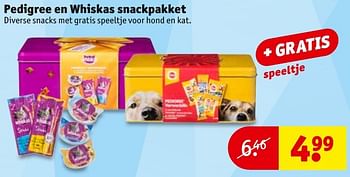 Aanbiedingen Pedigree en whiskas snackpakket - Pedigree - Geldig van 23/08/2016 tot 28/08/2016 bij Kruidvat