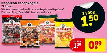Aanbiedingen Napoleon snoepkogels - Napoleon - Geldig van 23/08/2016 tot 28/08/2016 bij Kruidvat