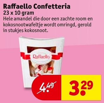 Aanbiedingen Raffaello confetteria - Raffaello - Geldig van 23/08/2016 tot 28/08/2016 bij Kruidvat