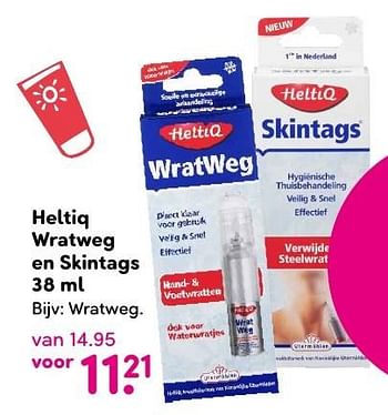 Aanbiedingen Heltiq wratweg en skintags - Heltiq - Geldig van 15/08/2016 tot 28/08/2016 bij da
