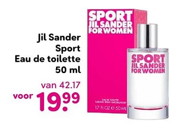 Aanbiedingen Jil sander sport eau de toilette - Jil Sander - Geldig van 15/08/2016 tot 28/08/2016 bij da