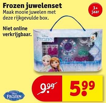 Aanbiedingen Frozen juwelenset - Disney  Frozen - Geldig van 23/08/2016 tot 28/08/2016 bij Kruidvat