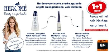 Aanbiedingen Herôme voor mooie, sterke, gezonde nagels en nagelriemen, voor iedereen - Herome - Geldig van 23/08/2016 tot 04/09/2016 bij Trekpleister