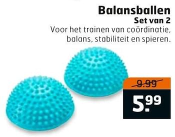 Aanbiedingen Balansballen - Huismerk - Trekpleister - Geldig van 23/08/2016 tot 04/09/2016 bij Trekpleister