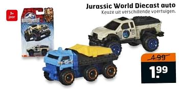 Aanbiedingen Jurassic world diecast auto - Jurassic World - Geldig van 23/08/2016 tot 04/09/2016 bij Trekpleister