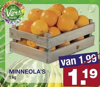 Aanbiedingen Minneola s - Huismerk - Aldi - Geldig van 24/08/2016 tot 30/08/2016 bij Aldi