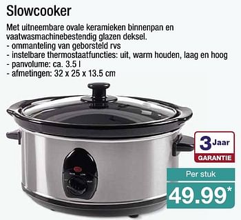 Aanbiedingen Slowcooker - Huismerk - Aldi - Geldig van 24/08/2016 tot 30/08/2016 bij Aldi