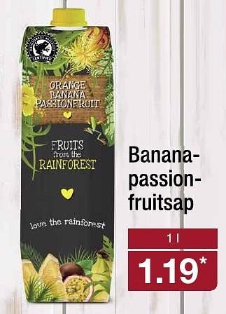 Aanbiedingen Banana passion fruitsap - Huismerk - Aldi - Geldig van 24/08/2016 tot 30/08/2016 bij Aldi