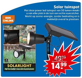 Aanbiedingen Solar tuinspot - Huismerk - Trekpleister - Geldig van 23/08/2016 tot 04/09/2016 bij Trekpleister