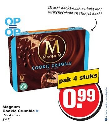 Aanbiedingen Magnum cookie crumble - Ola - Geldig van 24/08/2016 tot 30/08/2016 bij Hoogvliet