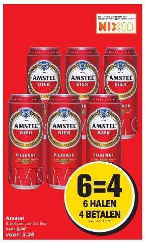 Aanbiedingen Amstel - Amstel - Geldig van 24/08/2016 tot 30/08/2016 bij Hoogvliet