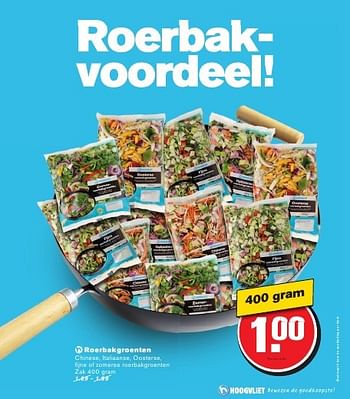 Aanbiedingen Roerbakgroenten - Huismerk - Hoogvliet - Geldig van 24/08/2016 tot 30/08/2016 bij Hoogvliet