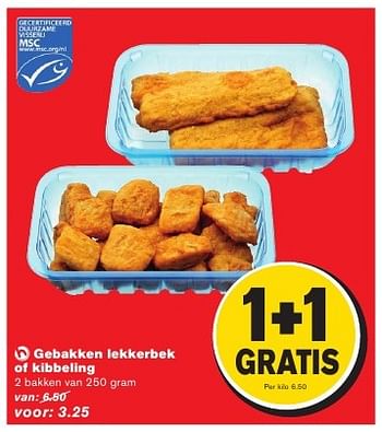 Aanbiedingen Gebakken lekkerbek of kibbeling - Huismerk - Hoogvliet - Geldig van 24/08/2016 tot 30/08/2016 bij Hoogvliet