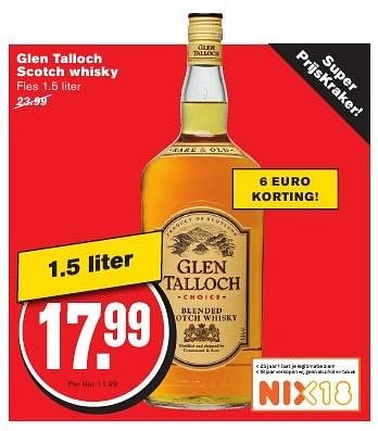 Aanbiedingen Glen talloch scotch whisky - Glen Talloch - Geldig van 24/08/2016 tot 30/08/2016 bij Hoogvliet
