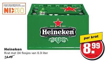 Aanbiedingen Heineken - Heineken - Geldig van 24/08/2016 tot 30/08/2016 bij Hoogvliet
