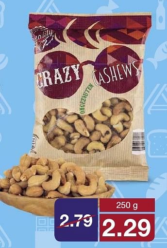 Aanbiedingen Grazy cashews - Huismerk - Aldi - Geldig van 31/08/2016 tot 06/09/2016 bij Aldi