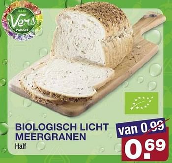 Aanbiedingen Biologisch licht meergranen - Huismerk - Aldi - Geldig van 31/08/2016 tot 06/09/2016 bij Aldi