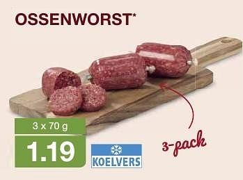 Aanbiedingen Ossenworst - Huismerk - Aldi - Geldig van 02/09/2016 tot 04/09/2016 bij Aldi