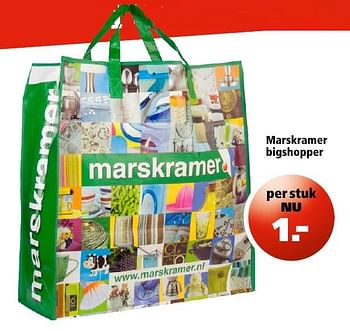 Aanbiedingen Marskramer bigshopper - Huismerk - Marskramer - Geldig van 25/08/2016 tot 07/09/2016 bij Marskramer