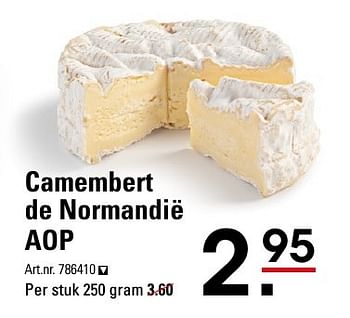 Aanbiedingen Camembert de normandië aop - Huismerk - Sligro - Geldig van 25/08/2016 tot 12/09/2016 bij Sligro