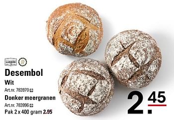 Aanbiedingen Desembol - Lamber - Geldig van 25/08/2016 tot 12/09/2016 bij Sligro