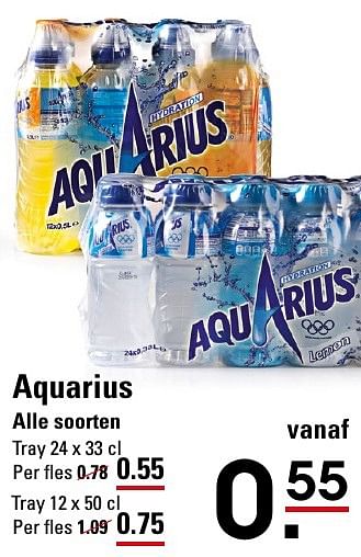 Aanbiedingen Aquarius - Aquarius - Geldig van 25/08/2016 tot 12/09/2016 bij Sligro