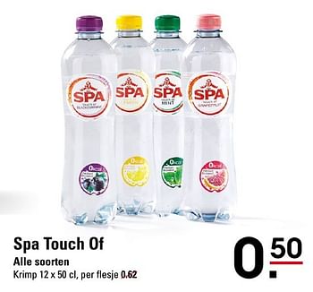 Aanbiedingen Spa touch of - Spa - Geldig van 25/08/2016 tot 12/09/2016 bij Sligro