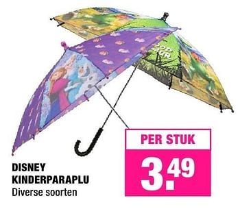 Aanbiedingen Disney kinderparaplu - Huismerk - Big Bazar - Geldig van 29/08/2016 tot 11/09/2016 bij Big Bazar