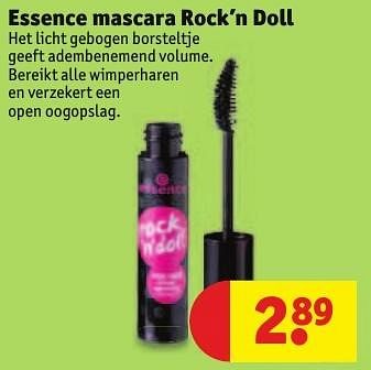 Aanbiedingen Essence mascara rock`n doll - Essence - Geldig van 30/08/2016 tot 11/09/2016 bij Kruidvat