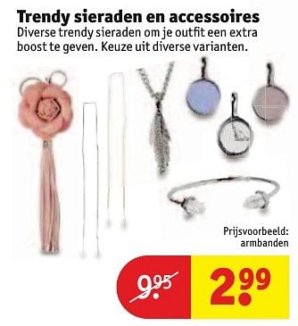 Aanbiedingen Trendy sieraden en accessoires - True Spirit - Geldig van 30/08/2016 tot 11/09/2016 bij Kruidvat