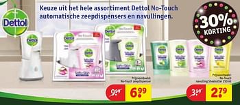 Aanbiedingen No-touch zeepdispenser - Dettol - Geldig van 30/08/2016 tot 11/09/2016 bij Kruidvat