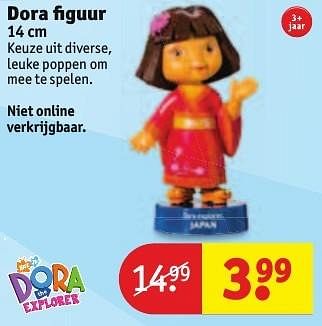 Aanbiedingen Dora figuur - Dora Explorer - Geldig van 30/08/2016 tot 11/09/2016 bij Kruidvat