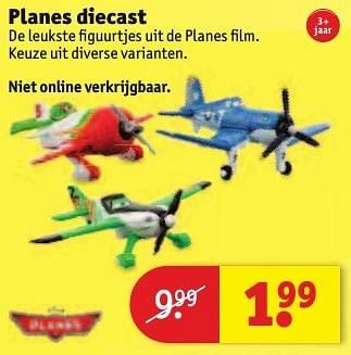 Aanbiedingen Planes diecast - Disney - Geldig van 30/08/2016 tot 11/09/2016 bij Kruidvat