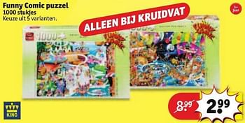 Aanbiedingen Funny comic puzzel - King - Geldig van 30/08/2016 tot 11/09/2016 bij Kruidvat