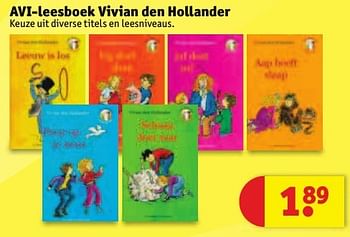 Aanbiedingen Avi-leesboek vivian den hollander - Huismerk - Kruidvat - Geldig van 30/08/2016 tot 11/09/2016 bij Kruidvat