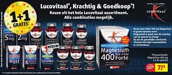 Aanbiedingen Lucovitaal magnesium - Lucovitaal - Geldig van 30/08/2016 tot 11/09/2016 bij Kruidvat