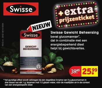 Aanbiedingen Swisse gewicht beheersing - Huismerk - Kruidvat - Geldig van 30/08/2016 tot 11/09/2016 bij Kruidvat