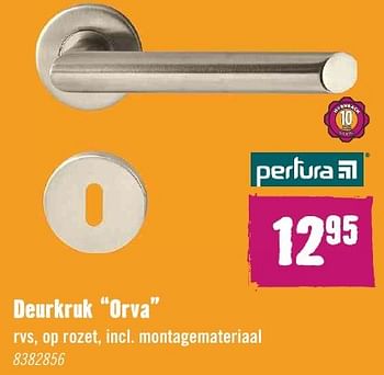 Aanbiedingen Deurkruk orva - Pertura - Geldig van 29/08/2016 tot 11/09/2016 bij Hornbach
