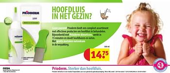 Aanbiedingen Prioderm biedt een compleet assortiment met effectieve producten om hoofdluis te behandelen - PrioDerm - Geldig van 30/08/2016 tot 11/09/2016 bij Kruidvat