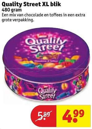 Aanbiedingen Quality street xl blik - Quality Street - Geldig van 30/08/2016 tot 11/09/2016 bij Kruidvat